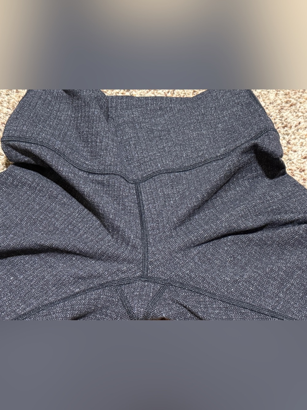 Lululemon Wunder Under High Rise HR Tight Awaken 25" Black White Knit 8 - Picture 6 of 7
